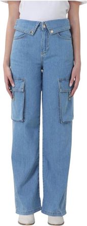 Liu Jo Dames, Jeans, Blauw, Maat: W27 Katoen
