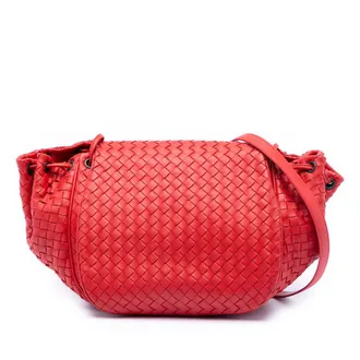 Bottega Veneta Pre-owned Bottega Veneta Nappa Intrecciato Flap Crossbody Ladies KOD0HAVIXGP8V8II