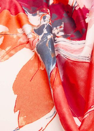 Mango Foulard stampa floreale rosa - Donna - Taglia unica - MANGO