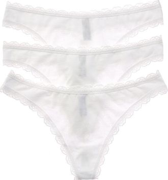 b.tempt'd by Wacoal B.Temptd Set Of 3 Inspired Eyelet Thong