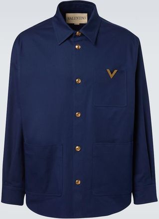 Valentino VGold cotton gabardine overshirt