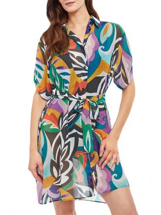 Gottex Printed Button-Down Cover-Up In Multi