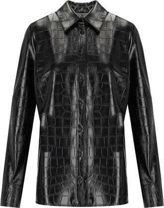 Elisabetta Franchi CAMICIA STAMPA COCCO NERA ELISABETTA FRANCHI