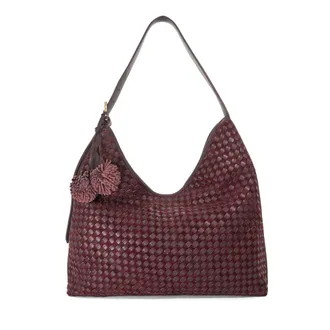 Dune London Womens Accessories Disguising L - Woven Shoulder Bag - Burgundy - One Size