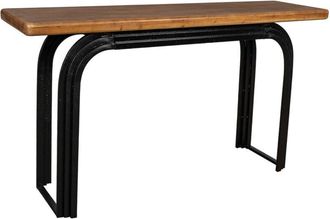 Wanderlust Deco Wanderlust Deco - Recibidor De Madera Negro 140x40x78h Cm