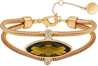 Vince Camuto Crystal Snake Chain Bracelet in Gold Tone at Nordstrom Rack