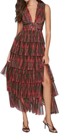 Hutch Womens Amora Maxi Gown In Red Floral