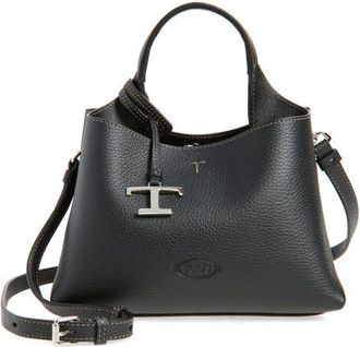 Tod's Micro Leather Top Handle Bag in Nero at Nordstrom