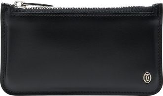 Cartier Black Leather Coin Purse/Coin Case (Pre-Owned)