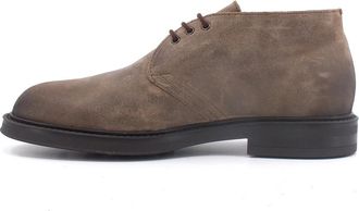 Frau Lace-up Boots - Heren - Veterlaarzen - Beige - 44 EU - Leer - Schoenen