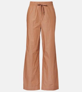 Varley Rowan pinstripe cotton straight pants
