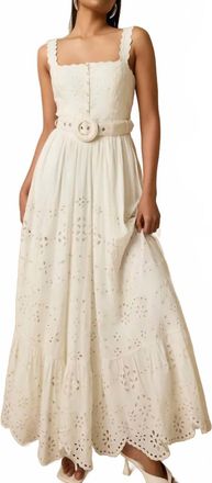 Hemant & Nandita Adya Long Dress In White