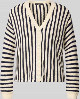 Max Mara Regular Fit Strickjacke aus reiner Baumwolle Modell NICCHIA in Dunkelblau, Gr&ouml;&szlig;e XXL