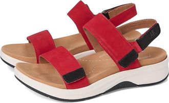 Josef Seibel Estelle 04 Womens Sandals Red : EU 41 (US Womens 10-10.5) M, Leather