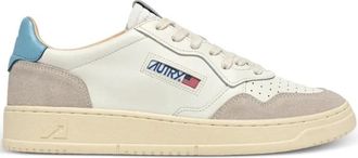 Autry Medalist Low Leather and Suede Sneakers - Dames - Sneakers - Veelkleurig - 36 EU - Leer - Schoenen