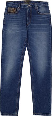 Roberto Cavalli Blue-Wash Denim Jeans, Size 31