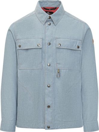 Moncler Light Blue Regular Solid Shirt