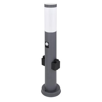 Globo Lighting L&aacute;mpara De Pie Iluminaci&oacute;n De Jard&iacute;n Detector De Movimiento Enchufes Exteriores L&aacute;mpara De Base De Acero Inoxidable Antharazit Globo 3158aks