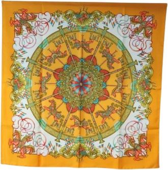 Herm&egrave;s Pre-owned Zijden Vierkante Sjaal - Dames - Vintage Accessoires - Veelkleurig - ONE Size - Vintage
