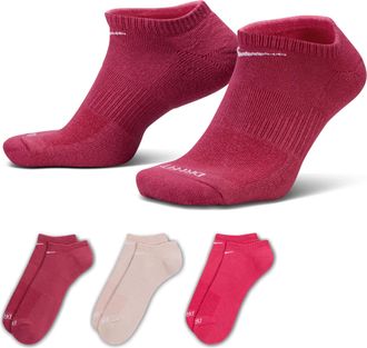 Nike Unisex Everyday Plus Cushion Training No-Show Socks (3 Pairs) in Multicolor | SX6889-940