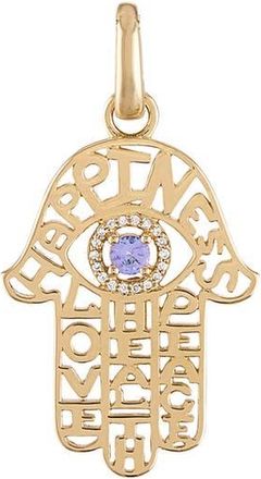 Eden Presley Cutout Hamsa Pendant in Metallic Gold at Nordstrom