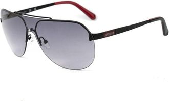 Guess Sunglasses, male, Black, Size: ONE SIZE Metal Frame Sunglasses