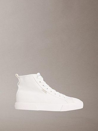 Calvin Klein CK Leo - Cotton Canvas High-Top Trainers