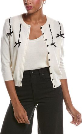 Autumn Cashmere Black Ribbon Cashmere Cardigan