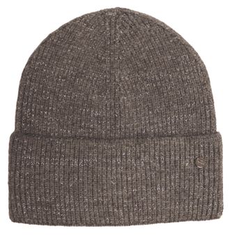 Capelli Beanie CAPELLI NEW YORK, Damen, grau, Strick, Obermaterial: 100% Polyacryl, Glanzfaden, unifarben, M&uuml;tzen Beanie, Strickm&uuml;tze mit dezent eingearbeitet