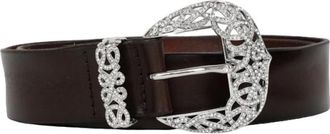 Orciani Cintura Bull Soft - Dames - Riemen - Bruin - 95 CM - Leer - Accessoires