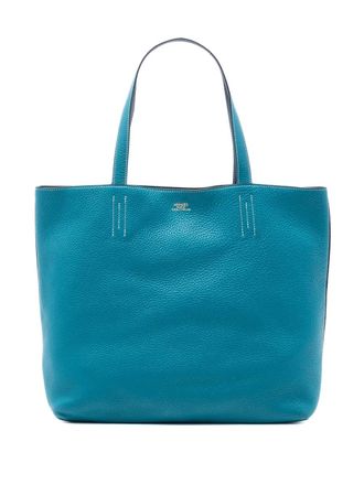 Herm&egrave;s 2013 Clemence Double Sens 36 tote bag - Blu