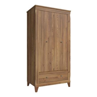 Petits Meubles Armario 2 puertas y 1 caj&oacute;n paneles de aglomerado madera