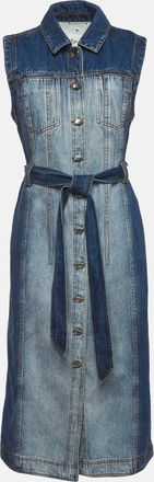 Aje Aje Blue Denim Sleeveless Long Darcie Dress