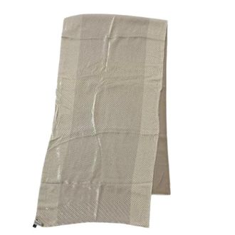 Armani Pre-owned Collezioni Stola in Seta e Rayon con Velluto Trasparente - - Pre-owned - Uomo - Beige - ONE SIZE
