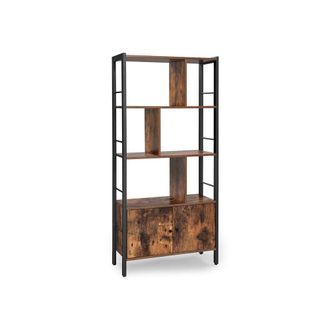 OEM Librer&iacute;a Para El Sal&oacute;n Con Armario De Madera, Grande, Estilo Loft Industrial