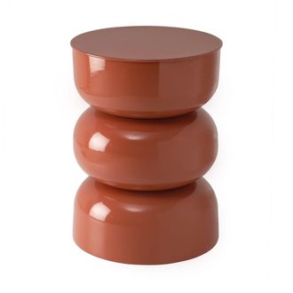 Calicosy Mesa auxiliar de metal lacado h50 cm - Naranja