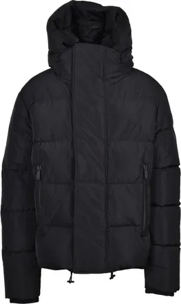 Dsquared2 Black Polyester Quilted Down Jacket