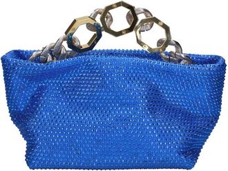 Gedebe Jessye Bag - Dames - Handtassen - Blauw - ONE Size - Satijn - Tassen