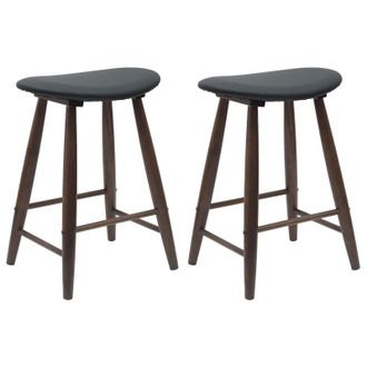 vidaXL Sillas De Comedor 2 Pcs Marr&oacute;n Claro 46 X 37 X 63 Cm Vidaxl