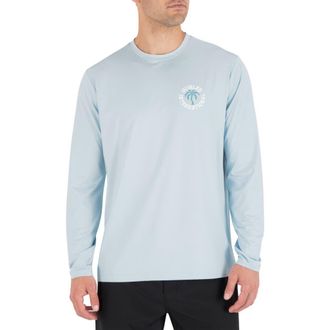 Hurley Hybrid Long Sleeve Graphic T-Shirt in Iceland Heather at Nordstrom, Size Xx-Large