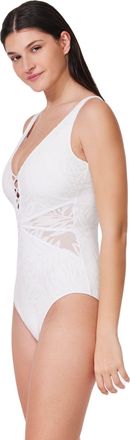 Gottex Skyfall Textured V-neck One Piece