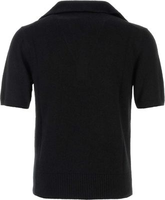 Dolce & Gabbana Nero Exterior: Cotton Nylon Polo T-shirts And Polos