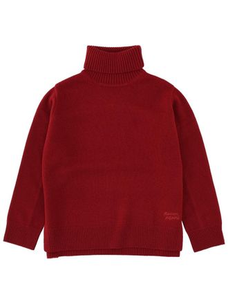 Maison Kitsun&eacute; Wool Turtleneck Sweater - Red