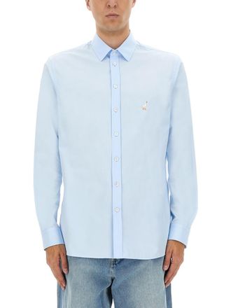 Moschino Light Blue Poplin Shirt