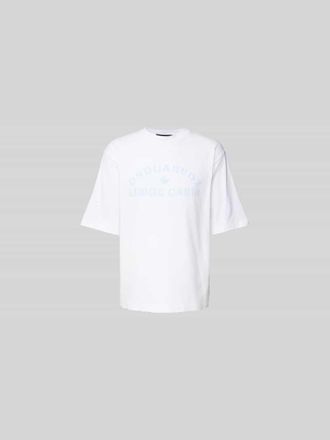Dsquared2 Loose Fit T-Shirt aus reiner Baumwolle in Weiss, Gr&ouml;&szlig;e XXL
