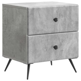 vidaXL Armario De Noche Con Caj&oacute;n Gris Hormig&oacute;n 43 X 34,5 X 47,5 Cm Vidaxl