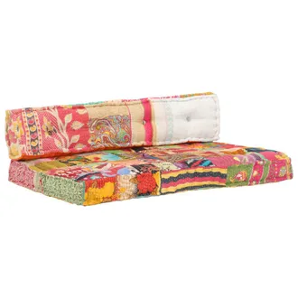 vidaXL Cuscino Per Divani Pallet Multicolore In Tessuto Patchwork - Vidaxl