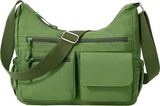 Generic Cymwer Nylon Fashion Crossbody Bag Large Hobo Bag for Women Work Shopping (Green)