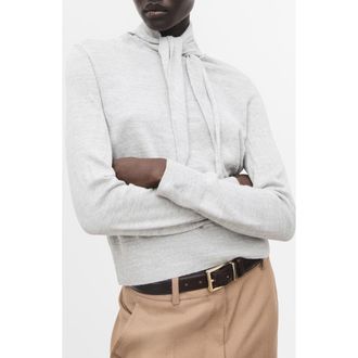 Mango Knotted Turtleneck Sweater in Grey at Nordstrom Rack, Size Small