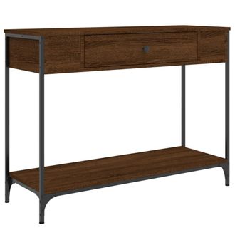 vidaXL Vidaxl - Mesa Consola Madera De Ingenier&iacute;a Marr&oacute;n Roble 100x34,5x75 Cm